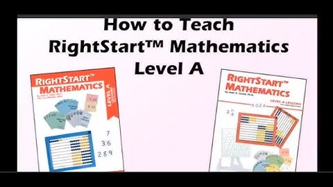 How to Teach RightStart™ Mathematics Level A (2014)