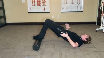 Glute Bridge with a Foam Roller