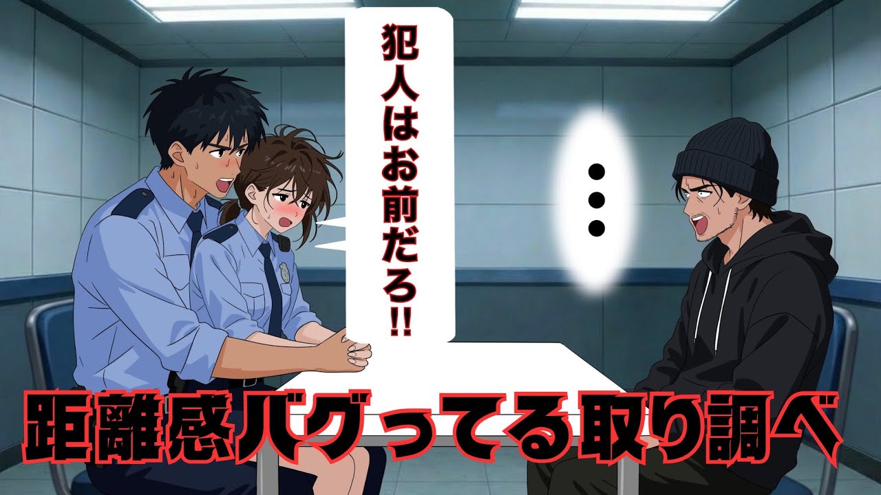 【アニメ】【コント】取調室で犯人より興奮してるのがバレバレな刑事