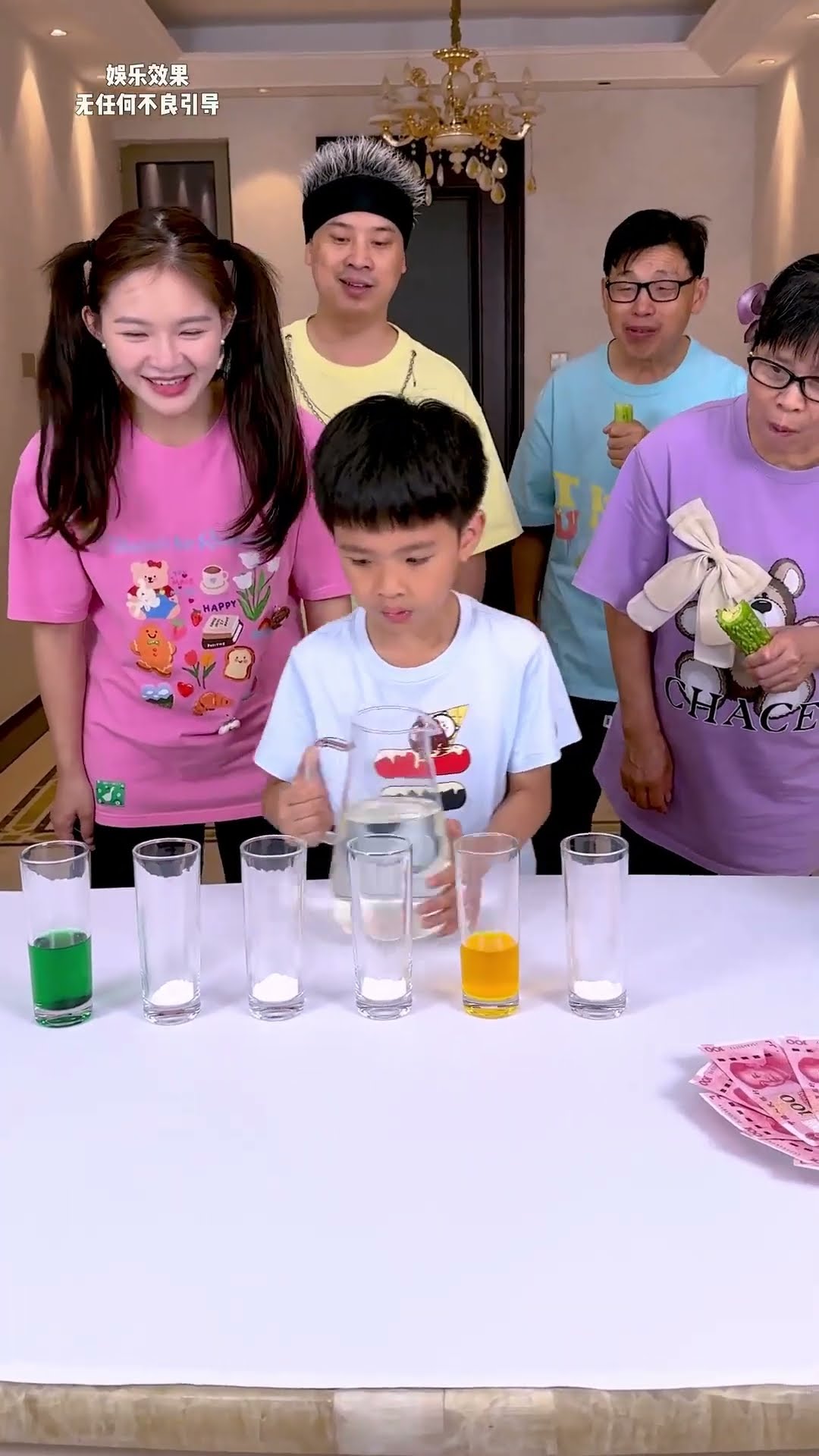 Pour Water To Change Color, See What Surprises Are Waiting For You~#Funnyfamily #Partygames