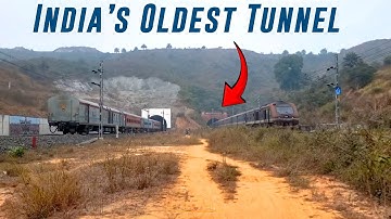 Rare! 2 Trains Passing Jamalpur Rail Tunnel at Same Time