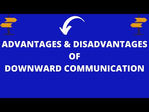 Lecture 08| Part 03| Advantages & Disadvantages of Downward Communication|