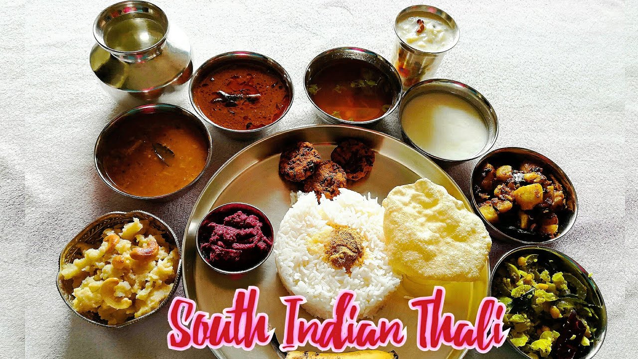 South Indian Thali | Veg Thali Recipe | Veg South Indian Lunch menu Ideas | South Indian Meals Ideas
