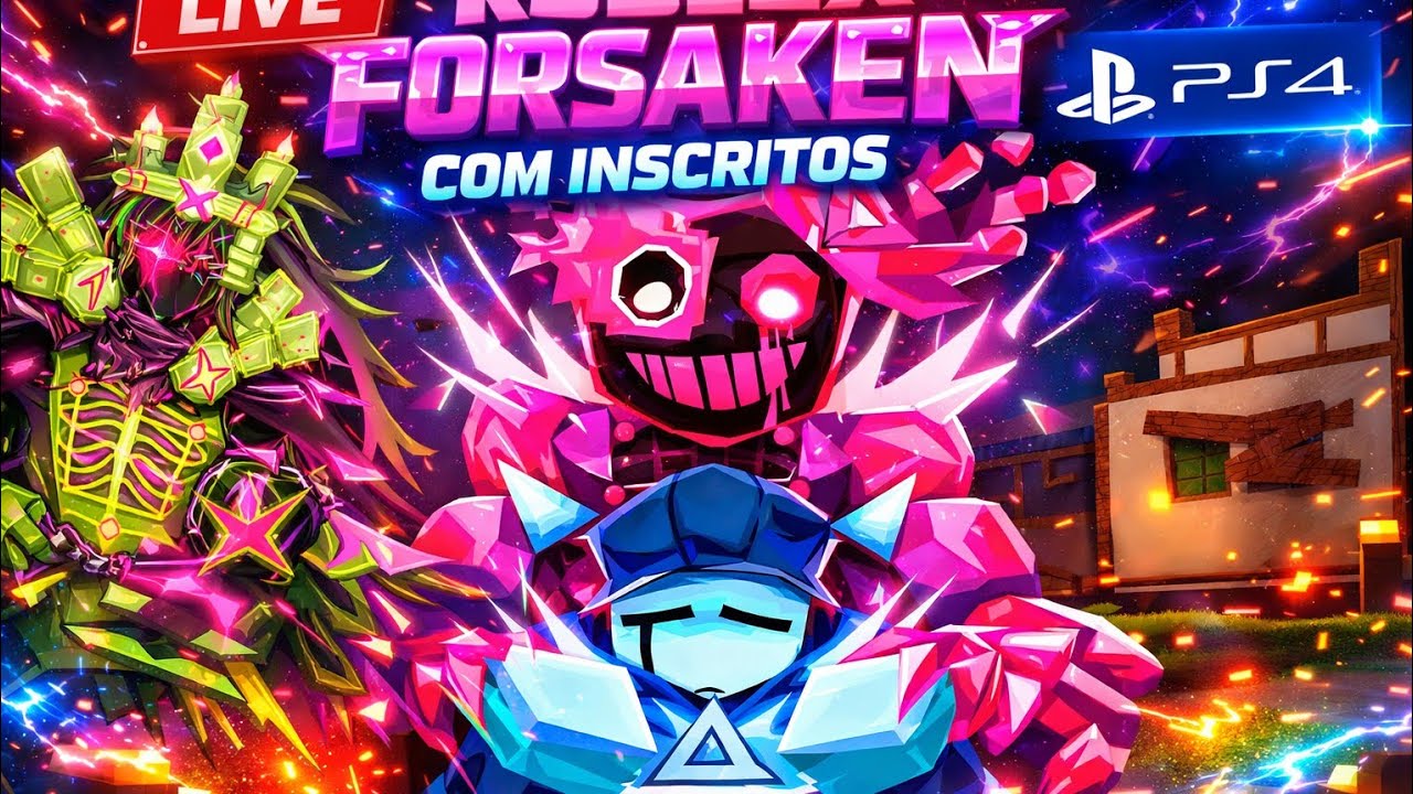LIVE ROBLOX FORSAKEN  COM INSCRITO PS4 PLAYSTATION 4
