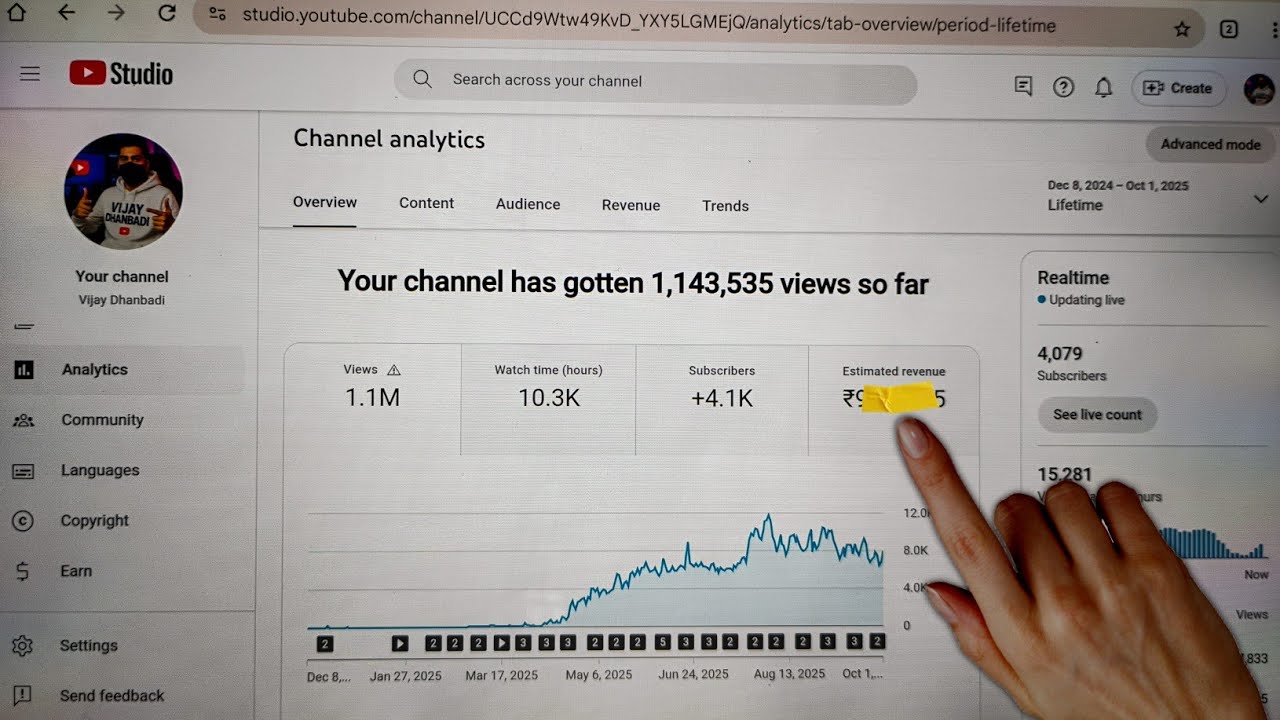 How much YouTube Paid Me for 1.1 MILLION Views ? MY Lifetime YouTube ...