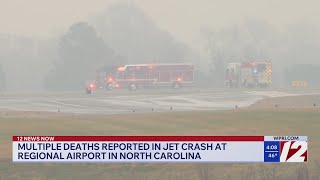 Multiple deaths reported in jet crash at regional airport in North Carolina