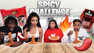 SPICY NOODLE AND HOT CHIP CHALLENGE  WITH RAYSOWAVEYY AND LYNDEJA