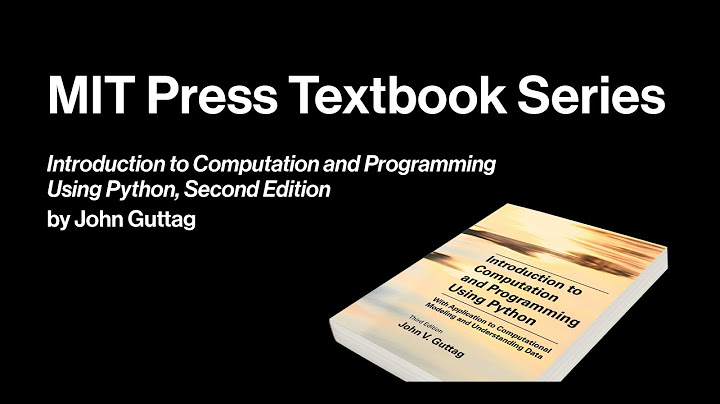 Introduction to computation and programming using python pdf