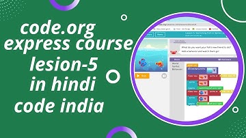 code.org swimming fish in sprite lab lesson-5 in Hindi #kidscoding #codeindia #code.org #codewithfun