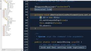 JFrame Modal