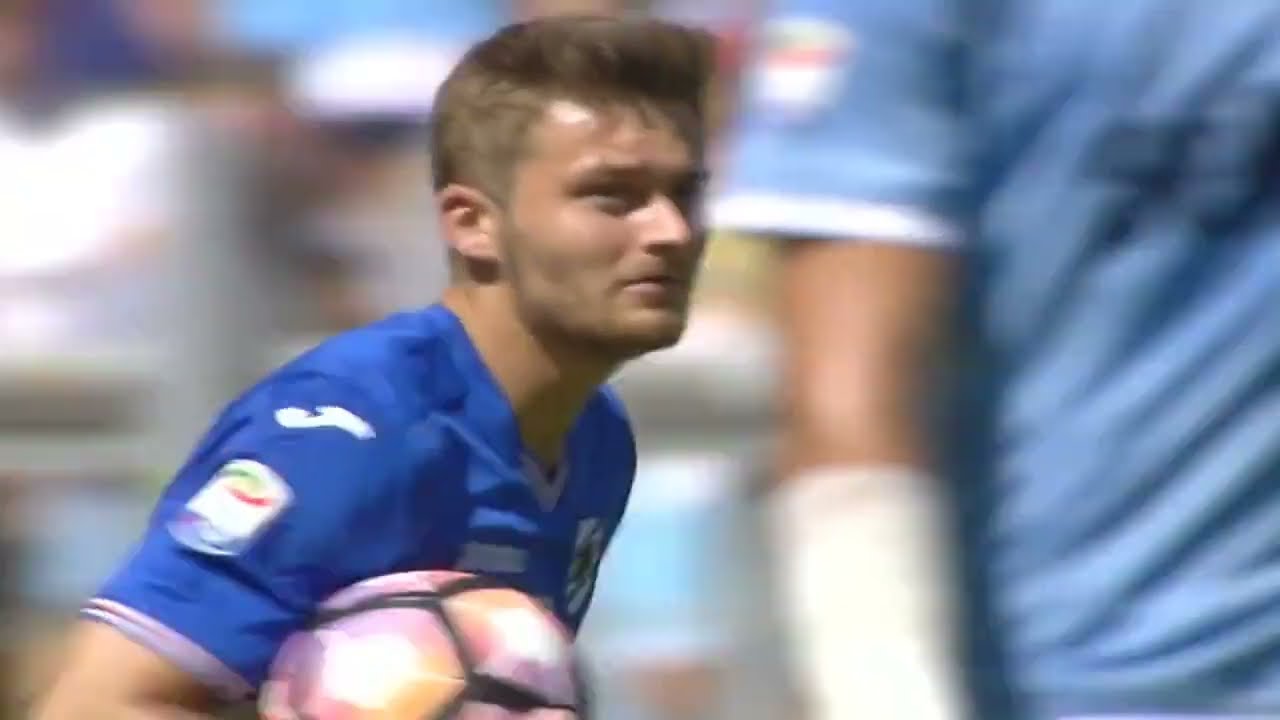 Karol Linetty gol Lazio - Sampdoria 7-3 Serie A 07.05.2017