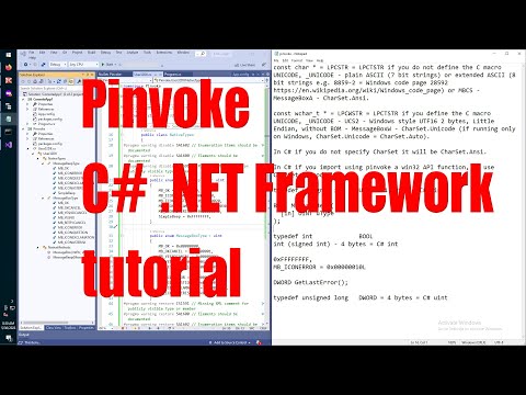 Pinvoke for C# .NET Framework complete tutorial - May 2023 - 92418487