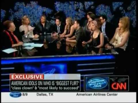 PART 6: American Idol 9 CNN Larry King - YouTube