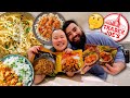 Trader Joe&#39;s Mukbang (Chicken Tikka Masala, Orange Chicken, Garlicky Pasta, etc!) 먹방 Eating Show!