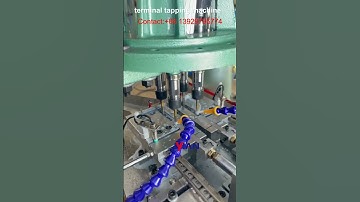 Terminal blocks threading tapping macine#tappingmachine