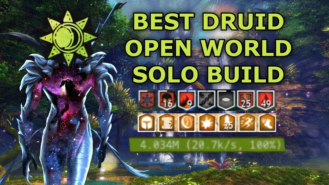 Guild Wars 2 : Best Druid Open World Solo Build — Transcript