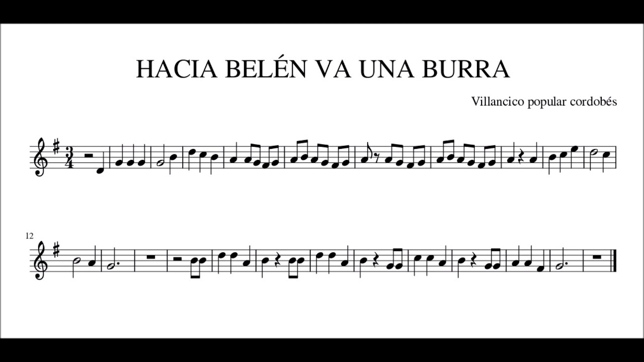 HACIA BELEN VA UNA BURRA larga - YouTube
