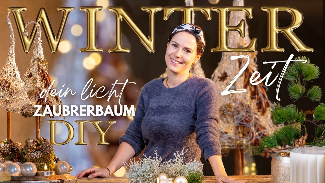 Dein erstes Winter-Weihnachts Bäumchen DIY