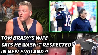 Pat McAfee Reacts To Tom Brady's Wife Saying He Was Disrespected, Book About The Patriots' Dynasty