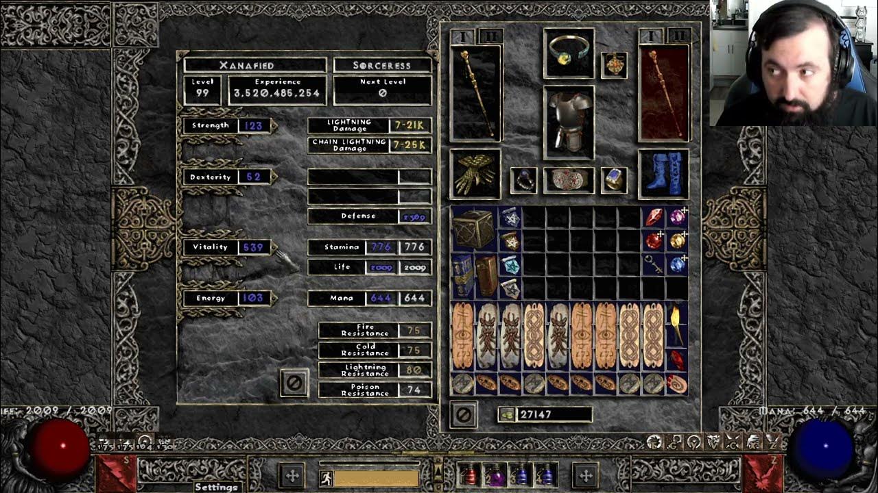 Max Power! Lvl 99 HC 200 FCR Mang Song's Lesson Chain Lightning