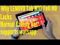Why Lenovo Tab M10 Full HD has No Regular Calling feature ?