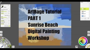ArtRage Tutorial PART 1 | Sunrise Beach | Digital Painting Workshop