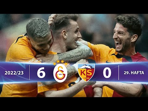 Galatasaray (6-0) Yukatel Kayserispor - Highlights/Özet | Spor Toto Süper Lig - 2022/23