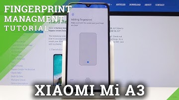 How to Set Up Fingerprint in XIAOMI Mi A3 - Use Screen Lock