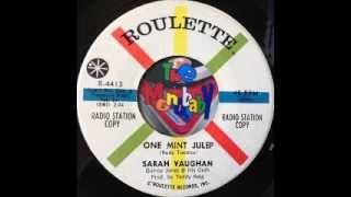 SARAH VAUGHAN ONE MINT JULEP - YouTube