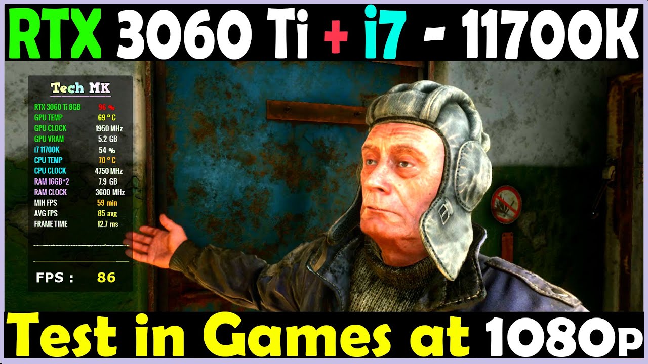 RTX 3060 Ti | core i7 11700K | Test in Games at 1080p - Tech MK