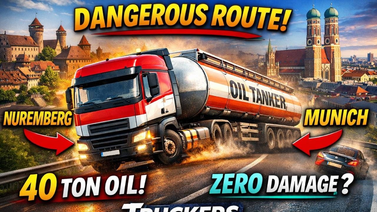 জার্মানির হাইওয়েতে ৪০ টন তেল! ব্রেক ফেল হলে শেষ 🔥