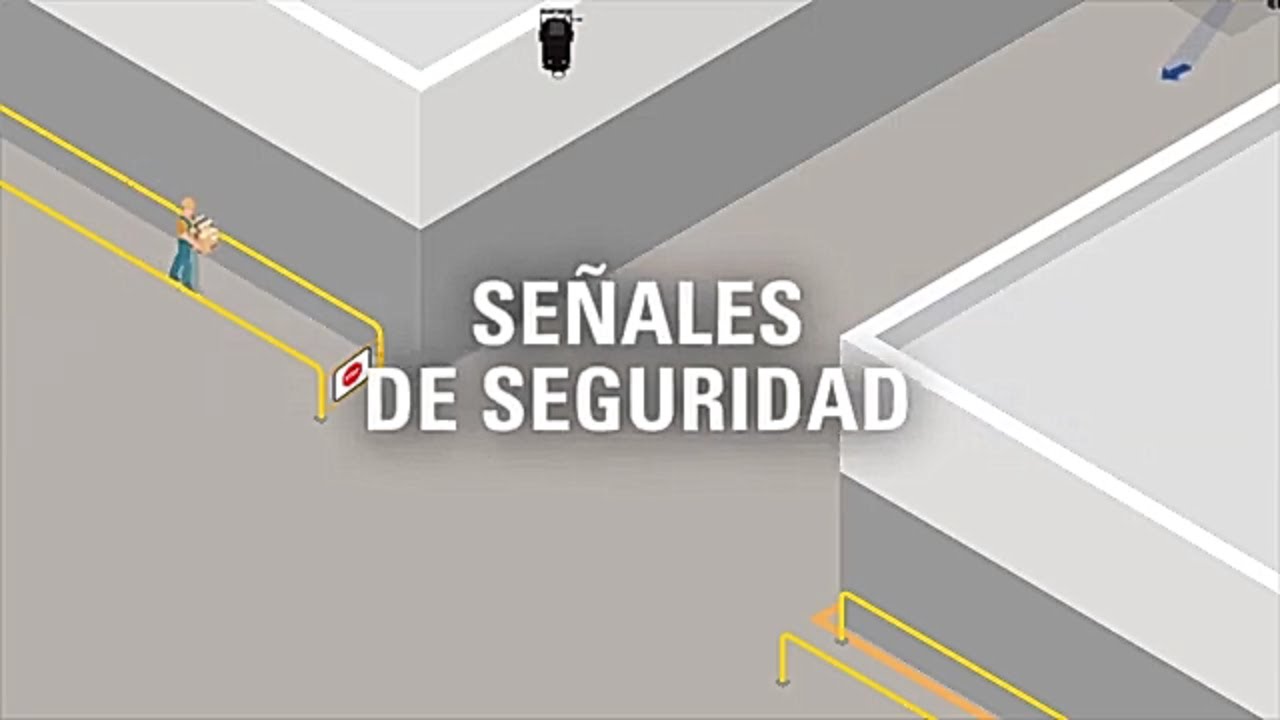 Señales de seguridad en pasillos y puntos ciegos | Manejo De Materiales