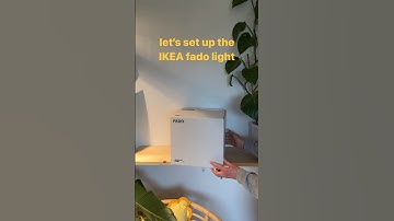 setting up the IKEA fado light 🤩✨ #lighting #ikeafinds #homedecor