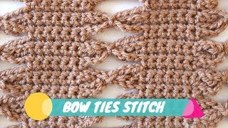 How to Crochet Bow Ties Stitch by Amira Crafts 647 views 5 years ago 12 minutes, 51 seconds