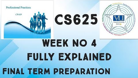 CS625 Short Lecture Week 2 Fully Explained|cs625 midterm preparation important questions answer