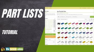 Part Lists - Rebrickable Tutorial