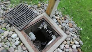 Outdoor Sump Pump with drainage system