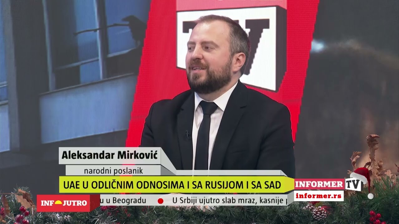 INFO JUTRO - Moćno savezništvo Srbije i UAE