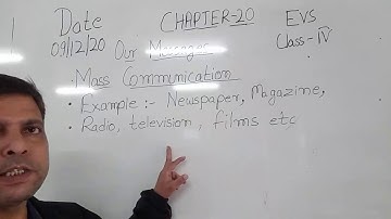 Class IV EVS 09- 12- 2020 by Mr Rupesh Chapter 20