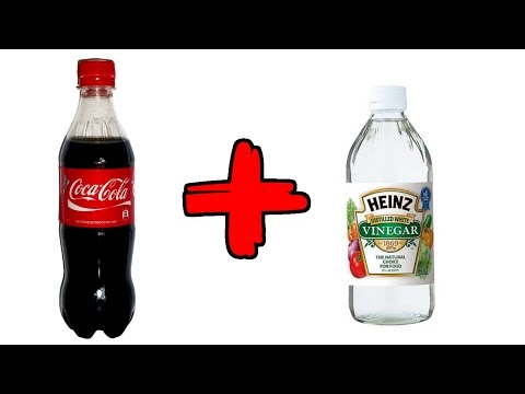 COCA-COLA and VINEGAR (КОКА КОЛА + УКСУС) РЕАКЦИЯ КОЛЫ НА УКСУС, ЭКСПЕРИМЕНТ