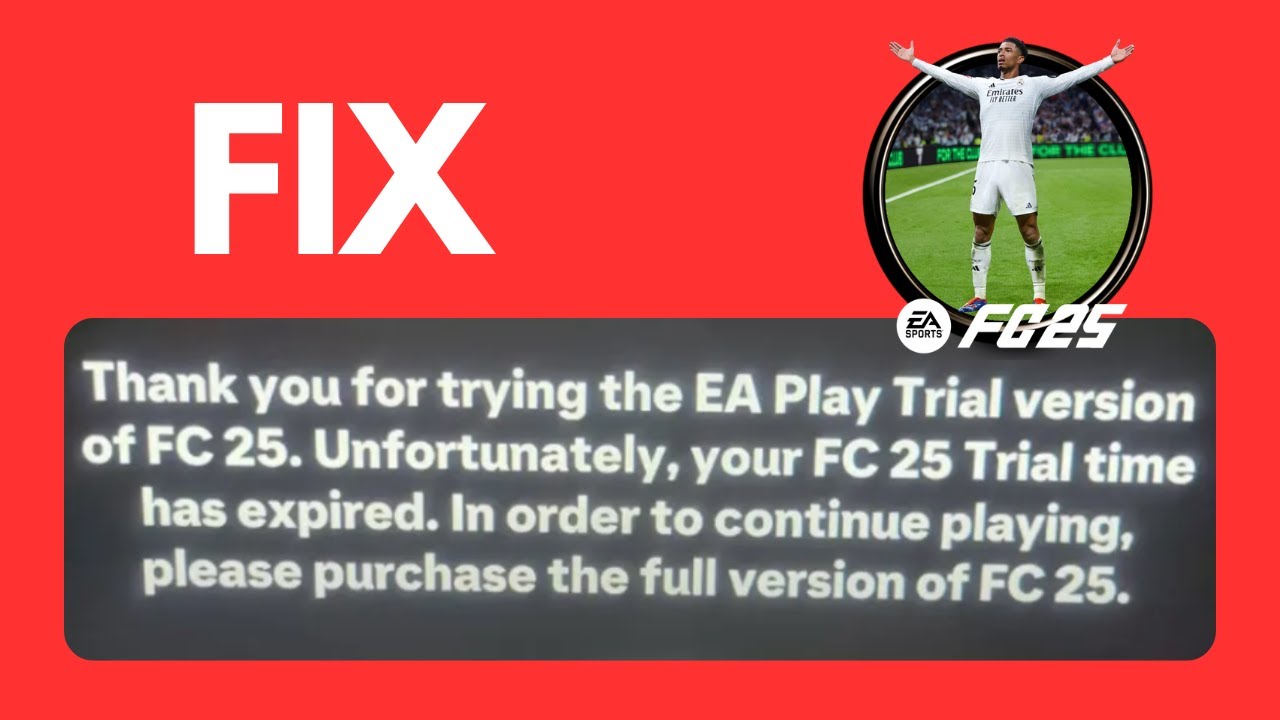 How to Fix EA SPORTS FC 25 10-Hour Trial Not Working | Solved: Trial ...