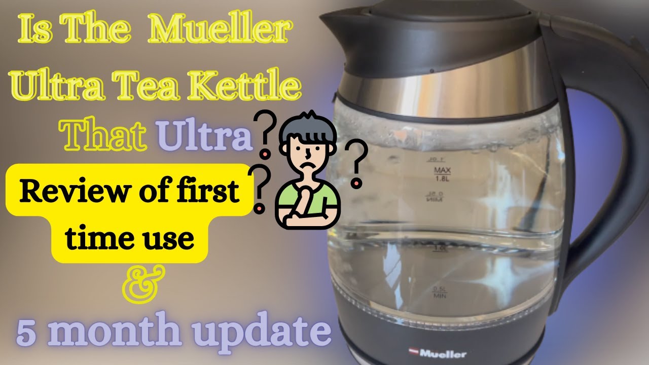 Mueller Ultra Fast Boiling Electric Glass Kettle Tech-Glass 1.8L NEW!