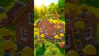 Building A Dream House Tiny Workers In Action