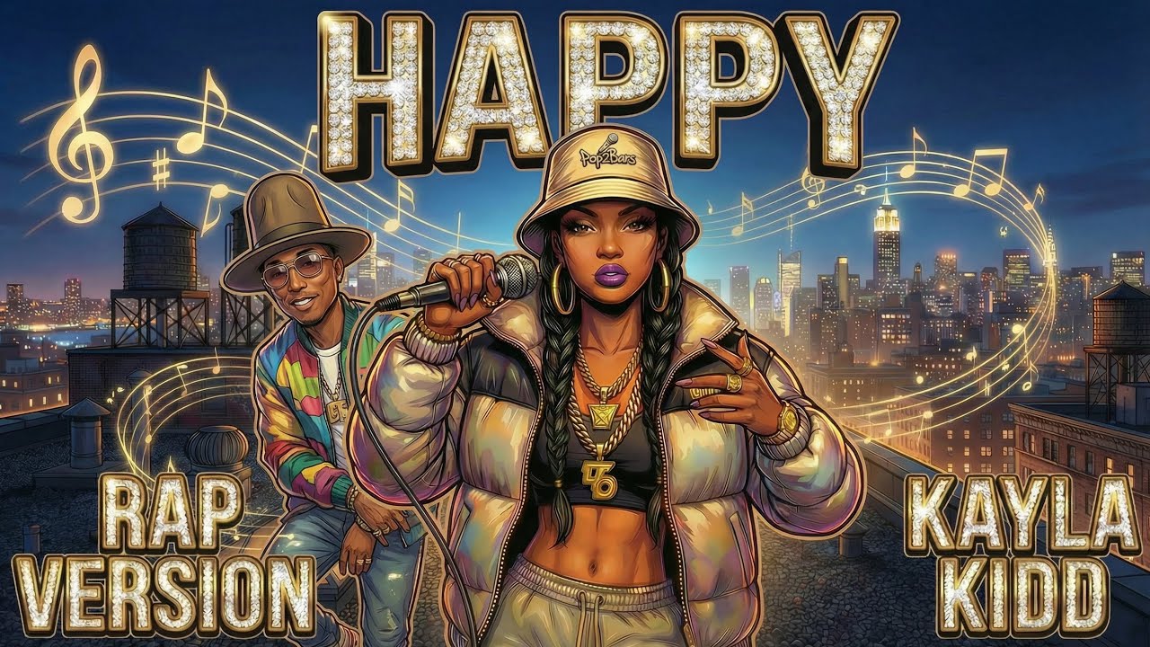 Pharrell Williams - Happy (Rap Version) | Kayla Kidd | Pop2Bars