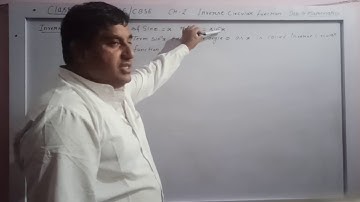 Class-12 RBSE/CBSE Part-1 (English Medium)Ch-2 Inverse circular function