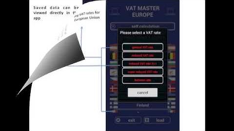 Android "VAT CALCULATOR EUROPE" App
