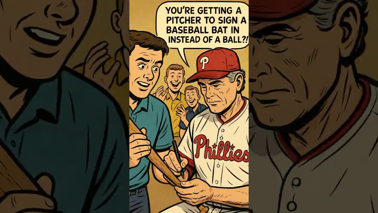 I Got Steve Carlton to Sign a Bat… Not a Ball 😂⚾️