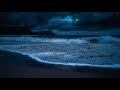 Fall Asleep Fast with Ocean Sounds | Deep Healing Sleep and Stress-Free Mind Under Moonlit Waves