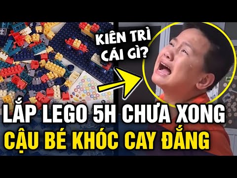 Video Ngồi cả ngày 'LẮP KO XONG' bộ lego, cậu bé 'ẤM ỨC'... - youtube