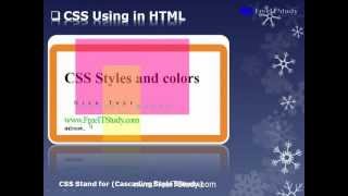 HTML - How to used CSS in HTML - Inline and Internal and External - Lesson 14